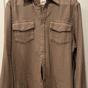BDG Taupe Waffle Knit Shirt